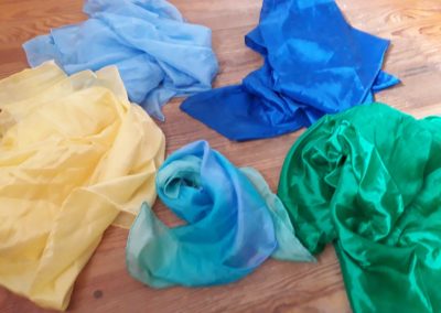 Grands tissus en soie