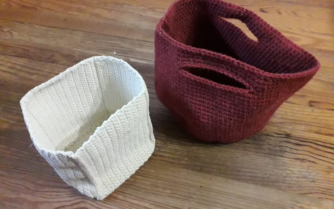 Paniers crochetés