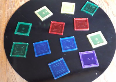 Carrés de jeu magnétiques