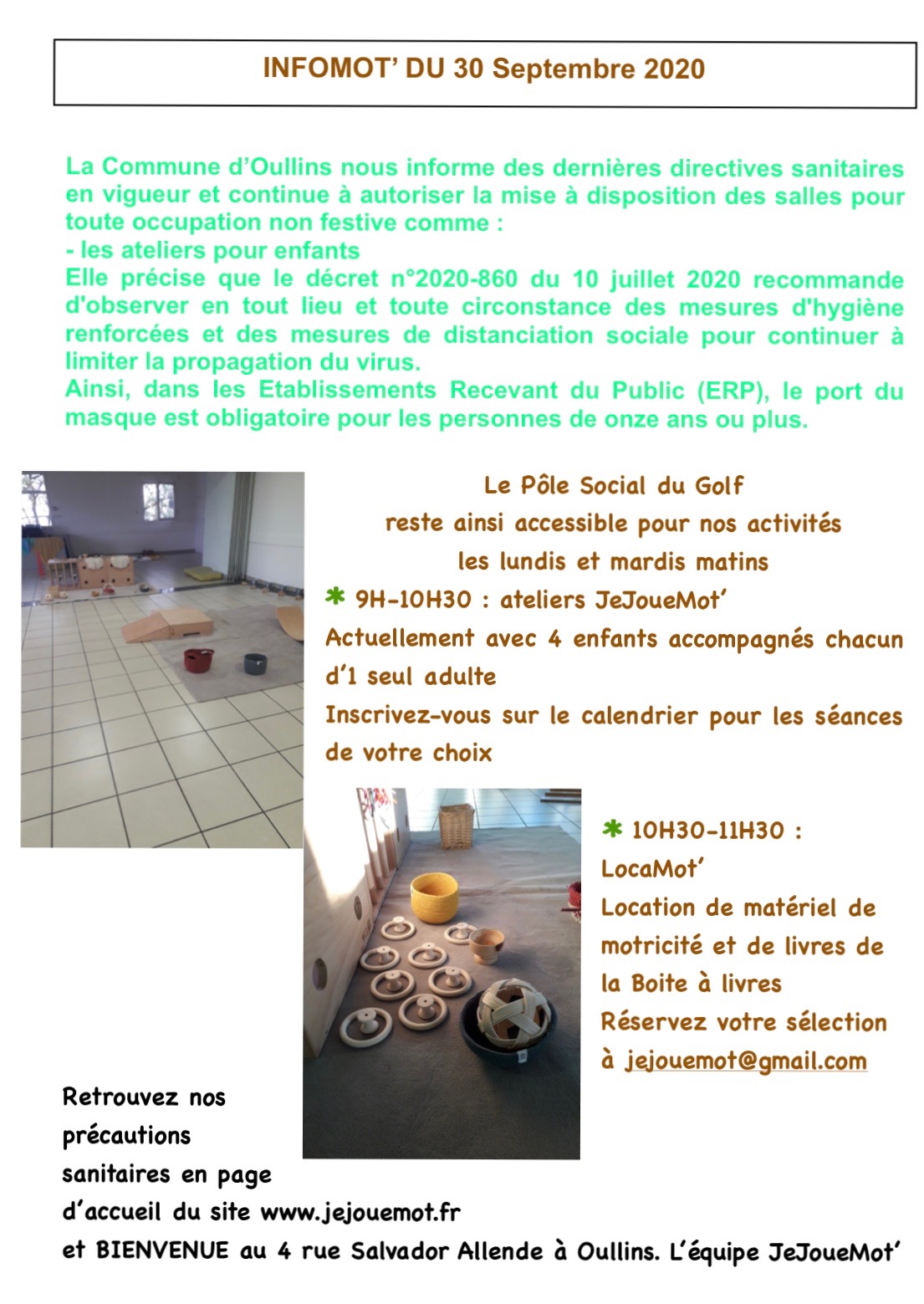 InfoMot du 30 septembre 2020