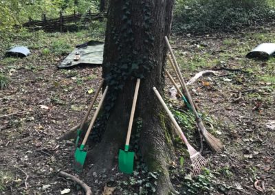 Pelle métallique long manche